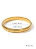 Pulsera gruesa europea y americana transfronteriza de joyería popular elástica ancha de acero de titanio para mujer de lujo ligero nicho exagerado metal anillo de raya vertical