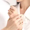 Anillos de Pareja de Espigas de Trigo de Plata S925 para Hombres y Mujeres, Anillo de Pareja de Lujo Ligero Regalo