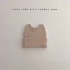 Sombrero coreano para bebé y niño pequeño estilo ins primavera y otoño estilo invierno lindo super lindo bebé tejido lana protección para las orejas de punto jersey cálido