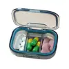Caja de Almacenamiento de Medicamentos, Caja de Medicamentos Portátil Sellada, Caja Transparente de Tres Compartimentos para Dispensar Medicamentos, Venta al por Mayor de Cajas de Medicamentos Multifuncionales