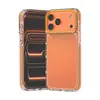 Funda Transparente de Color Contrastante de 2.5 mm de Grosor con Esquinas Reforzadas Anti-Caídas para iPhone 17 Pro Max Apple 18 Pro