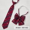 Estilo Universitario Japonés Corbata JK para Mujer Collar de Corbata Camisa a Rayas Color Vino Tinto Lazo Corto Uniforme Escolar Masculino DK
