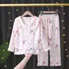 Pijama infantil para primavera y otoño, manga larga de algodón nube estilo princesa, nuevo conjunto lindo para casa 2026 para niñas, apto para usar en exteriores