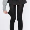 Medias Negras Estéticas Gruesas de Primavera y Verano, Leggings Versátiles Negros de Terciopelo Anti-enganche Estilo Jk, Medias de Algodón con Efecto Pierna Desnuda de Otoño e Invierno