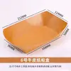 Pratos Descartáveis Atacado Bandejas de Papel Kraft Caixas para Lanches Refeições Embalagens de Pratos Talheres Yakitori Piquenique Churrasco