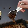Cuchara medidora de café en polvo de acero inoxidable 304 con escala, herramienta para hornear de 30 ml y 15 ml, ideal para medir granos de café.