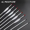 Flechas Pearlescent White Pure Carbon Mais Vendidas Transfronteiriças para Arcos de Caça Tradicionais, Flechas de Alta Qualidade com 1000 de Retilinidade para Competição, Penas Reais de Peru