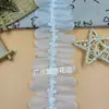 Venta Directa de Fábrica Encaje para Cortinas, Encaje Plisado de Gasa Perlada, Accesorios de Ribete de Encaje, Accesorios para Vestidos de Novia