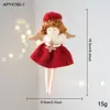 Novo chapéu de anjo de tecido de Natal, ornamento único para meninas, decorações temáticas de Natal para casa e festas