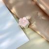 Nuevo Clip de Tulipán Rosa Exquisito Pequeño para Flequillo Lateral de Mujer Pinza de Tiburón para Cabeza de Princesa Pasador de Flor de Rosa
