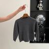 Roupas Infantis Japonesas e Coreanas Suéteres de Primavera, Outono e Inverno para Meninas Suéteres de Caxemira Hipoalergênicos para Crianças Tricôs Pulôver para Meninos