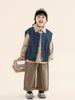 Chaleco de Mezclilla Changguo Clothing para Niños Chaleco Exterior Estilo Coreano Holgado para Niños Pequeños Estilo Otoño