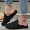 Zapatillas de media pantufla sin talón estilo Birkenstock de moda para mujer, para uso en exteriores, Otoño/Invierno 2026, Pantuflas cerradas de color liso retro