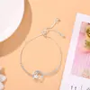 Explosões do TikTok Pulseira de Flor de Zircônia Pulseira de Celebridade da Internet Feminina Design Simples de Nicho Coreano Pulseira Personalizada Fábrica de Joias
