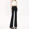 0763 Jeans de Tiro Alto con Microbocadillo, Tiro Alto Retro Delgado Estilo Ins para Mujer, Primavera