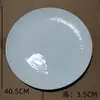 Prato Redondo de Cerâmica Especialidade de Hotel Estilo Chinês, Prato para Peixe Cozido com Pontos Vermelhos, Prato de Apresentação de Caranguejo Real, Prato Privado Personalizado, Louça Criativa
