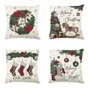 2026 Nueva Funda de Almohada Navideña Estampado Digital Cojín Transfronterizo Tema Navideño Almohada de Sofá Venta al por Mayor