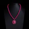 Collar Turquesa Estilo Étnico Retro Bohemio Collar Apilado Estilo Vaquero Occidental Cadena de Suéter de Alta Gama