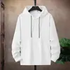 Sudadera con capucha lisa de talla grande 8XL para hombre, estilo primavera-otoño, marca moderna, informal y sencilla, holgada y elegante.