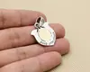 Atacado de fábrica pingente GU em prata de lei S925 com cobre incrustado Olho de Hórus masculino e feminino prata tailandesa com pequeno pingente de escudo compacto