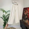 Pantalones Casuales de Pierna Recta Perlados Estilo Chino Nuevo Zhi Li Verano 2026 Nuevos Pantalones Coreanos Relajados y Perezosos para Mujer
