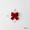 Adorno Colgante Navideño 3D de Lazo DIY, Engrosado y Ecológico, Decoración para Árbol de Navidad, Arreglo Festivo, Comercio Exterior Transfronterizo