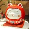 Le Meow Cerâmica Pintada Forno Yakushi Japonês Genuíno Ornamentos Gato da Sorte Cofre Gato
