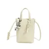 Bolsa Feminina Simples e de Alto Padrão, Moderna e Versátil, Bolsa Transversal Casual, Bolsa Saco de Ombro Único, Bolsa para Celular, Bolsa de Palha