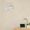 GZ006 Reloj de pared de loto DIY removible pegatinas de pared de espejo reloj de pared de moda suministro de AliExpress