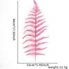 Decoración navideña transfronteriza de oro rosa de 14 cm, hojas de Navidad, adornos para árbol de Navidad, colgante de hoja grande