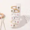 Amazon Girl Set de Pasadores de Margarita Fresca Accesorios para el Cabello de Flores Pinza para Flequillo Lindo Pasador de Tela Hecho a Mano 3684