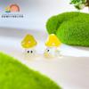 Resina artificial forma de caricatura seta silvestre seta pequeña decoración de micropaisaje creativo paisaje musgo pequeños adornos