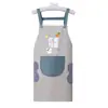 Venta al por mayor Modelo Nuevo Hogar Cocina 21 Seda Impermeable y a Prueba de Aceite Ropa de Trabajo para Cocinar, Logo Personalizable, Delantal Engrosado para Catering