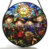 Espantalho do Sol Transfronteiriço Pingente de Vidro Colorido Ornamento de Vidro para Pendurar em Casa Decoração de Janela Colecionador de Sol de Jardim