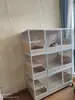 Gaiola de Gato para Criação Gaiola de Criação de Três Camadas Espaço Doméstico Casa de Gato de Madeira Maciça Gatis de Isolamento Armário de Gato Gaiola de Criação de Filhotes