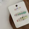 Nueva serie de jugos lindo clip para flequillo de fruta sin costuras clip cosmético