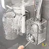 Dispensador Automático de Pasta de Dientes Montado en Pared, Soporte para Pasta de Dientes sin Taladro para Uso en el Hogar