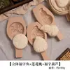 Molde de Madeira Artesanal de Ano Novo para Fazer Pães no Vapor e Pães em Formato de Flor, Pães no Vapor em Formato de Peixe Estilo Shandong, Ferramentas de Confeitaria de Madeira Domésticas, Padrões de Pão da Fortuna e Longevidade