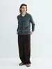 Pantalones de Chándal de Felpa Chenilla Yutang "Mezcla Lyocell" Estilo Old Money con Pinzas Estructuradas, Pantalones Casuales Rectos Holgados para Hombre