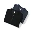 Ropa Vintage 2025 Otoño Nuevo Estilo Retro Japonés Unisex Cuello Henley Holgada Color Sólido Mangas Raglán Camiseta de Manga Larga