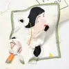 [Diseño Original] Pañuelo Cuadrado Pequeño Estilo Coreano Ins para Mujer Todo Combinación Estilo Occidental Pañuelo Decorativo Pañuelo de Primavera y Otoño Pañuelo Artístico