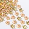 Antigo dourado de areia gota óleo porta-flores decoração contas soltas pulseira DIY joias contas cloisonné espaçador acessórios materiais