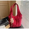 Bolsa de Ombro Transfronteiriça 2026 Novo Estilo Coreano com Múltiplos Bolsos, Bolsa Saco Fashion Grande Capacidade, Bolsa de Mão Versátil de Tecido para o Dia a Dia
