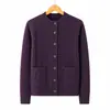 Cárdigan para mujeres de mediana edad y mayores, ropa de otoño para madre, chaqueta corta, suegra, abuela, primavera, otoño, invierno, top de punto