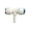 Conector de tubería de agua de tres vías con perno en T positivo 7144, conector rápido de varilla de 2 puntos a tubería de agua de 2 puntos, accesorios para purificadores de agua domésticos