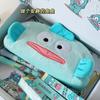 Estuche para lápices con forma de pez payaso de dibujos animados, divertido, de gran capacidad, para estudiantes de secundaria y preparatoria, bolsa de almacenamiento de escritorio, estuche multifuncional para lápices de papelería