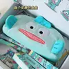 Estuche de Lápices de Pez Payaso de Dibujos Animados, Bolsa de Almacenamiento de Escritorio Divertida de Gran Capacidad para Estudiantes de Secundaria y Preparatoria, Caja de Lápices de Papelería Multifuncional