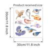 Nuevo AD1373 Pájaro Lindo Pegatina Decorativa para Ventana de Vidrio Puerta Fondo de Hogar Embellecimiento Pegatina de Pared Decorativa Autoadhesiva Impermeable