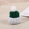 Mini Gorro Tejido Navideño Transfronterizo Accesorios DIY Bufanda de Lana Navideña Mini Accesorios de Bufanda Pequeña