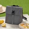 Nova Bolsa de Almoço Gena com Fivela Bolsa Transversal Diagonal Térmica para Trabalhador de Escritório Estudante Lancheira Bolsa de Almoço de Grande Capacidade